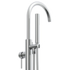 Remplisseur de baignoire en chrome poli Swan Spout Gliter