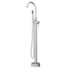 Remplisseur de baignoire en chrome poli Swan Spout Gliter