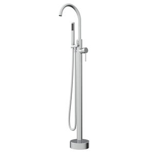 Remplisseur de baignoire en chrome poli Swan Spout Gliter